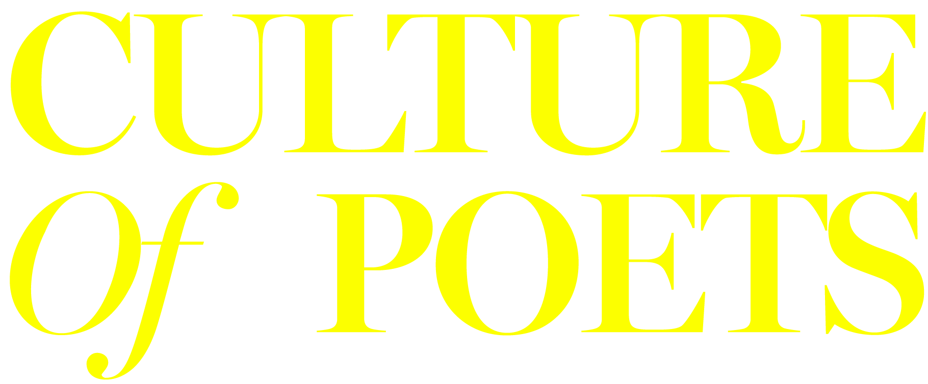 Culture of Poets Main Logo